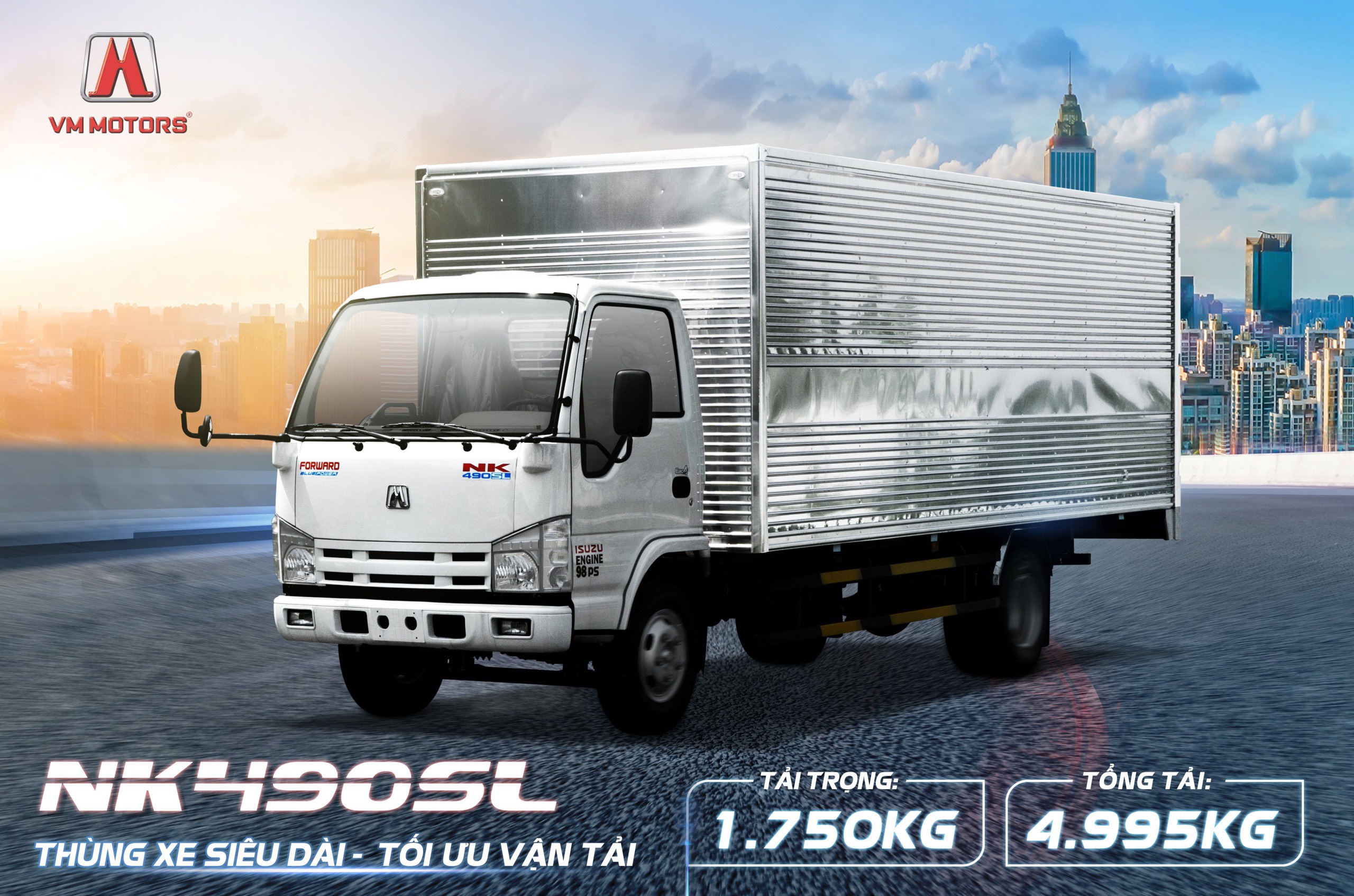 XE TẢI ISUZU 1 TẤN 9 THÙNG DÀI 6M2 GIÁ TỐT NHẤT 3 Xe tải Isuzu 1 tấn 9 thùng dài 6m2 giá tốt