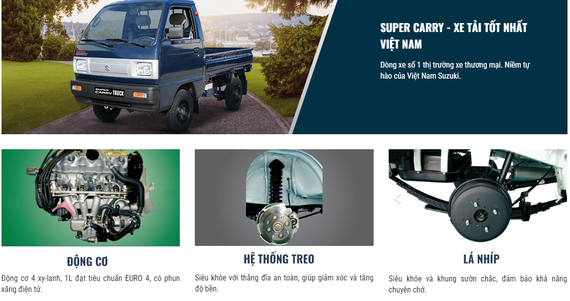 SUZUKI CARRY TRUCK MUI BẠT 500KG 7