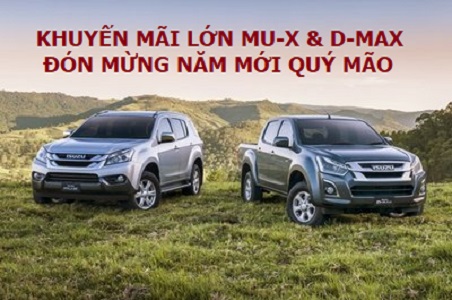 ISUZU ĐÀ NẴNG KHUYẾN MÃI LỚN CHO MU-X VÀ D-MAX ĐÓN MỪNG NĂM MỚI QUÝ MÃO 87