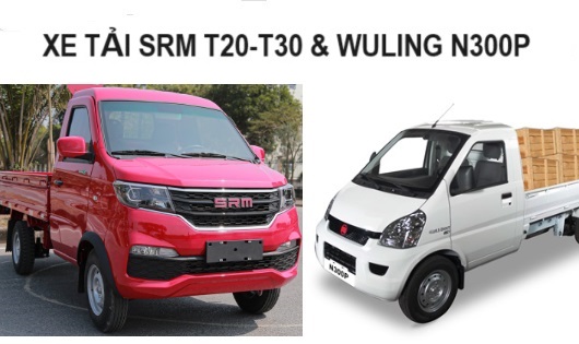 SO SÁNH XE TẢI SRM T20, T30 VÀ WULING N300P 950KG KHÁC NHAU THẾ NÀO 75