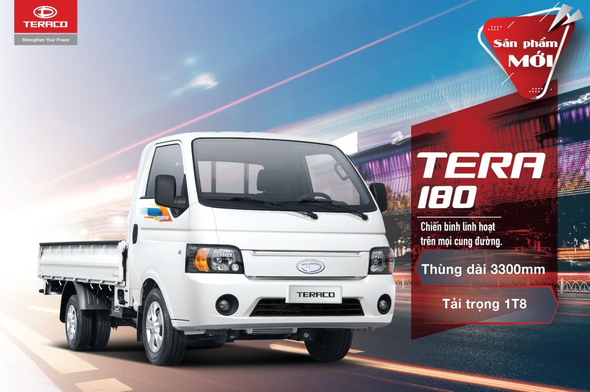 TERACO TERA180 THÙNG MUI BẠT 1 TẤN 8 3