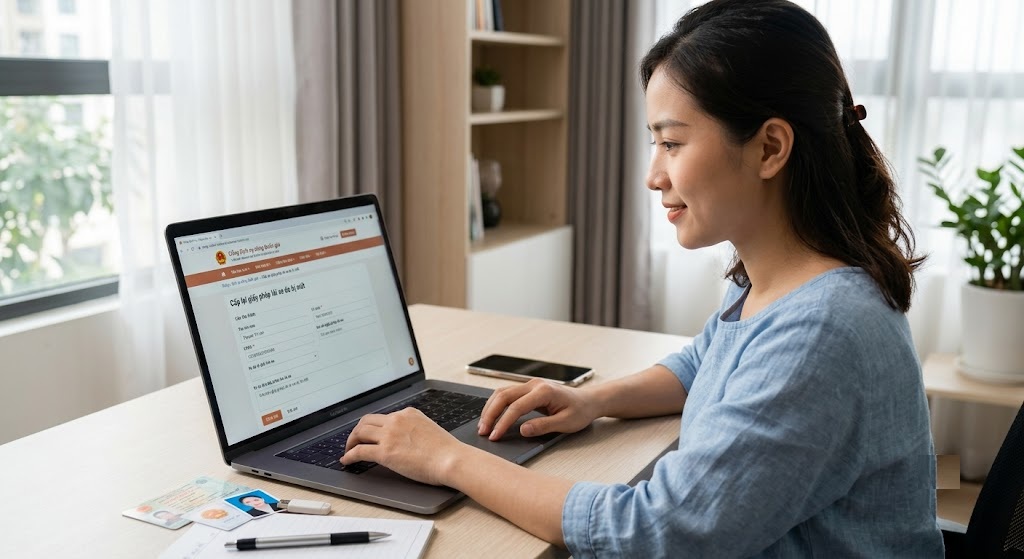 Thủ tục cấp lại giấy phép lái xe bị mất mới nhất 3