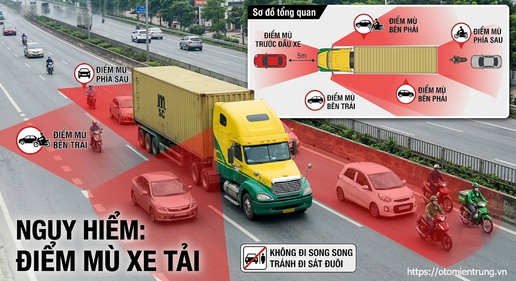 Điểm mù xe ô tô và cách khắc phục triệt để 6