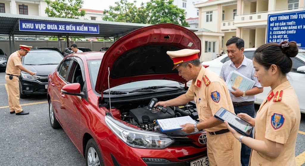 Thủ tục đổi màu sơn xe ô tô mới nhất 2026 7