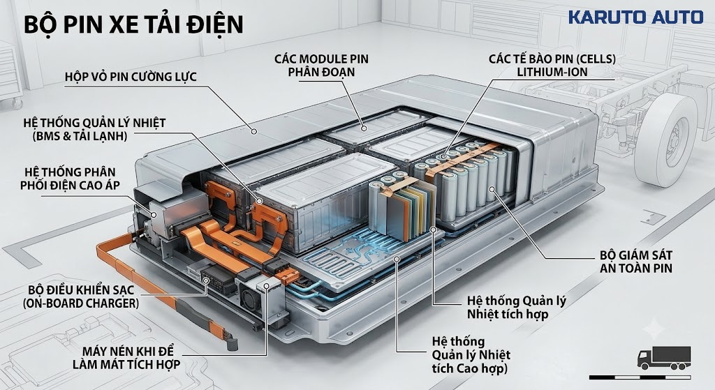 PIN XE TẢI ĐIỆN: TUỔI THỌ, CÁCH SỬ DỤNG VÀ GIÁ PIN 5