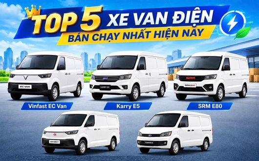 TOP 5 XE VAN ĐIỆN BÁN CHẠY NHẤT 2026: SO SÁNH CHI TIẾT 1