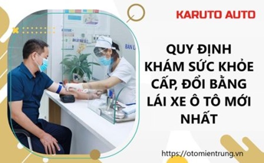 Tiêu chuẩn sức khỏe bằng lái xe ô tô mới nhất 1